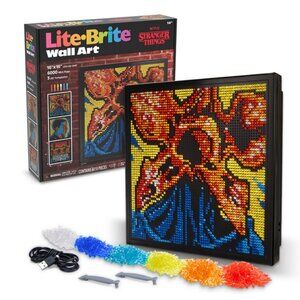 Stranger Things Lite Brite Wall Art Netflix 16"x16"